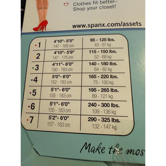 Spanx Assets High Waist Footless Shaper, Nude Plus Size 6, NWT, Deadstock - Picture 5 of 6